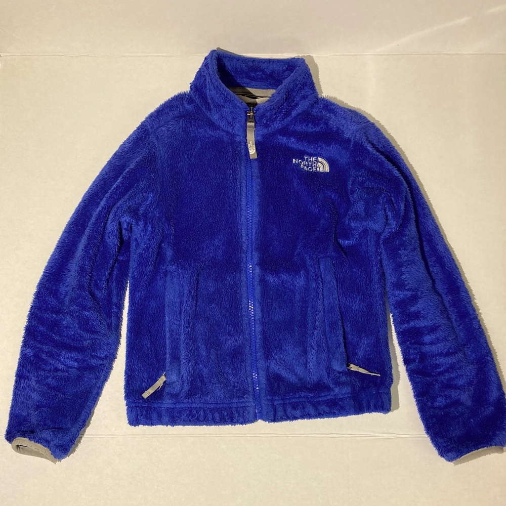 North Face Kids Cobalt Blue Fleece Zip Up Jacket